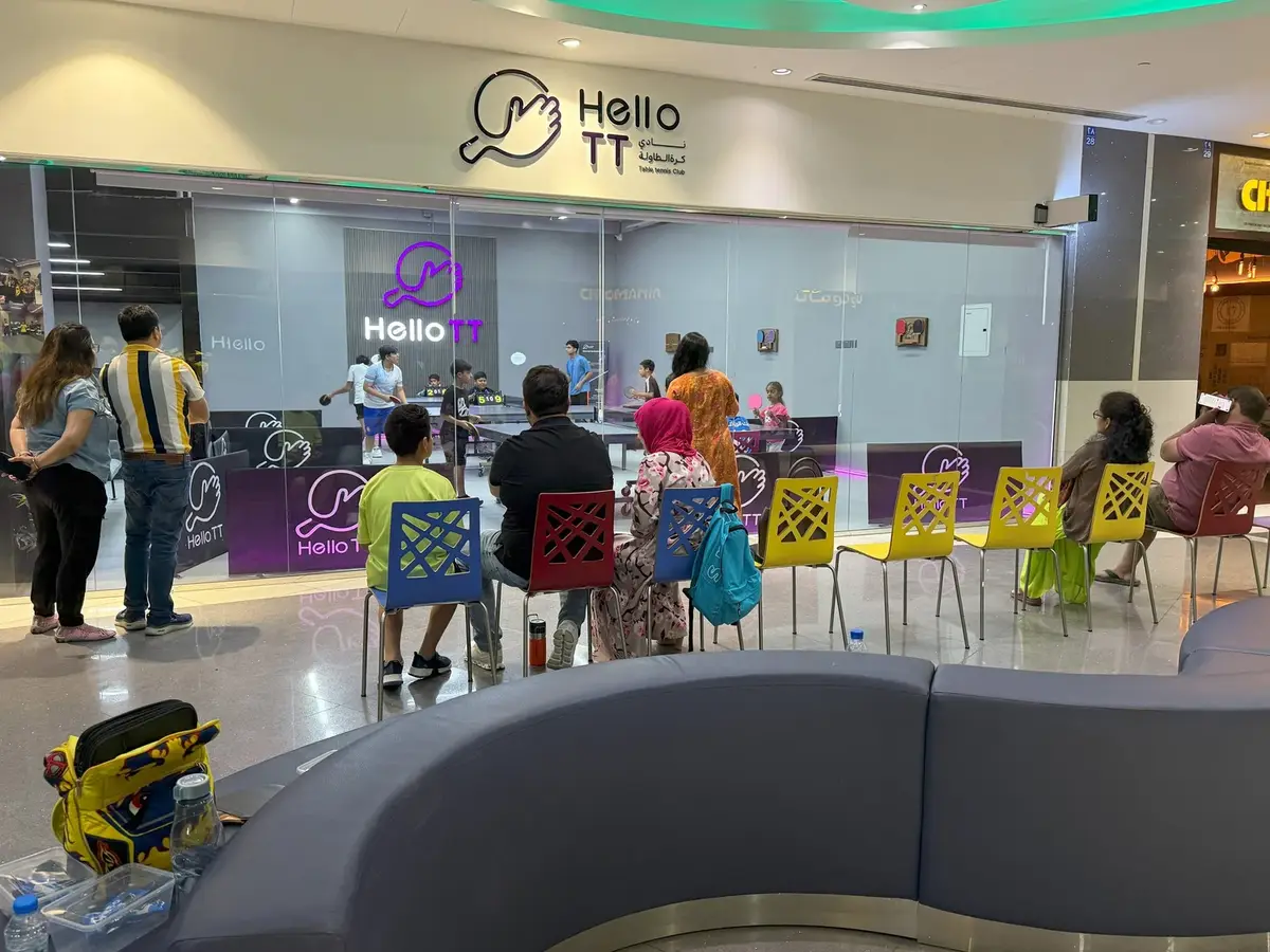 Families watching a tournament at the club