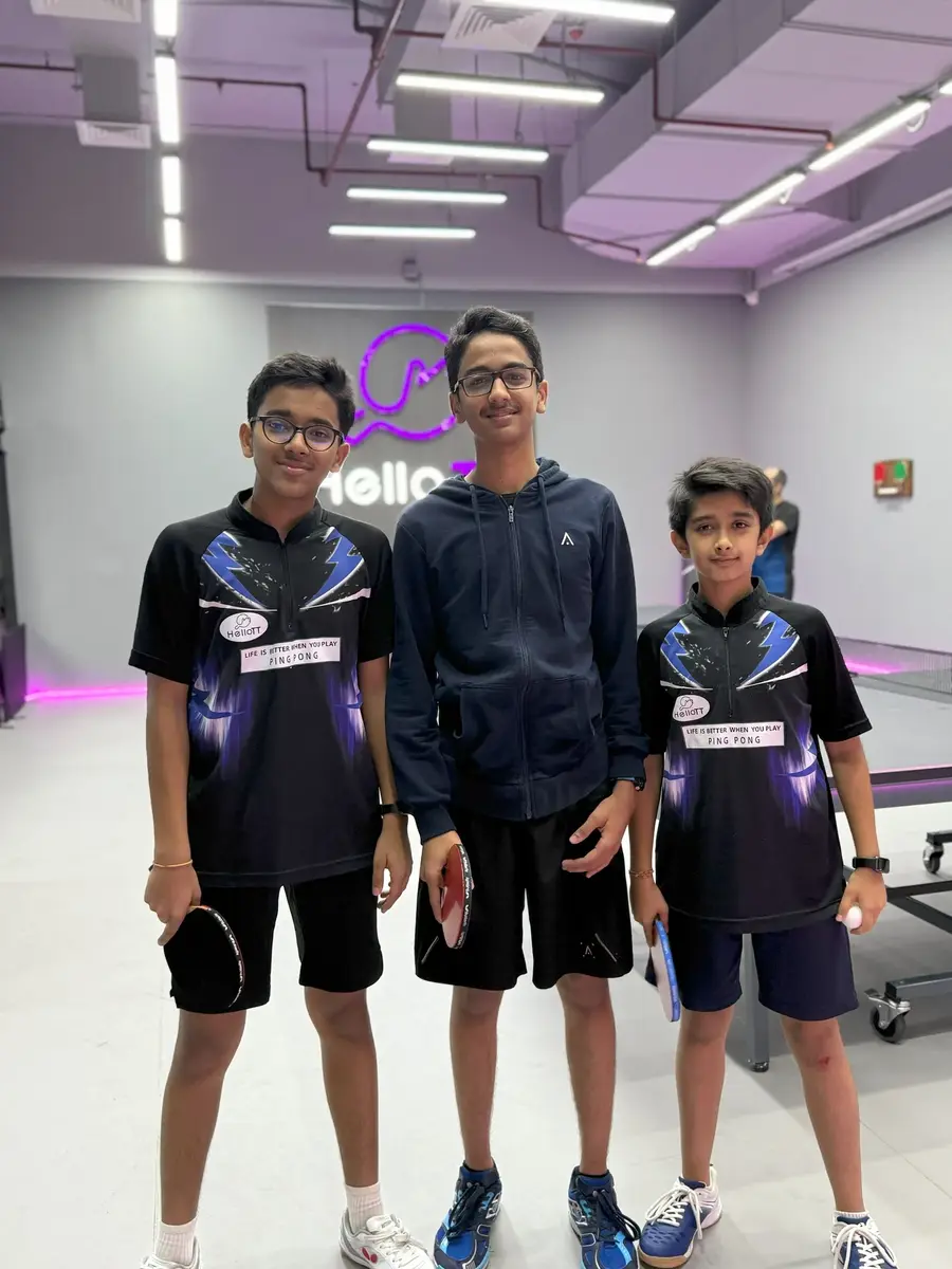Young players of a HelloTT tournament